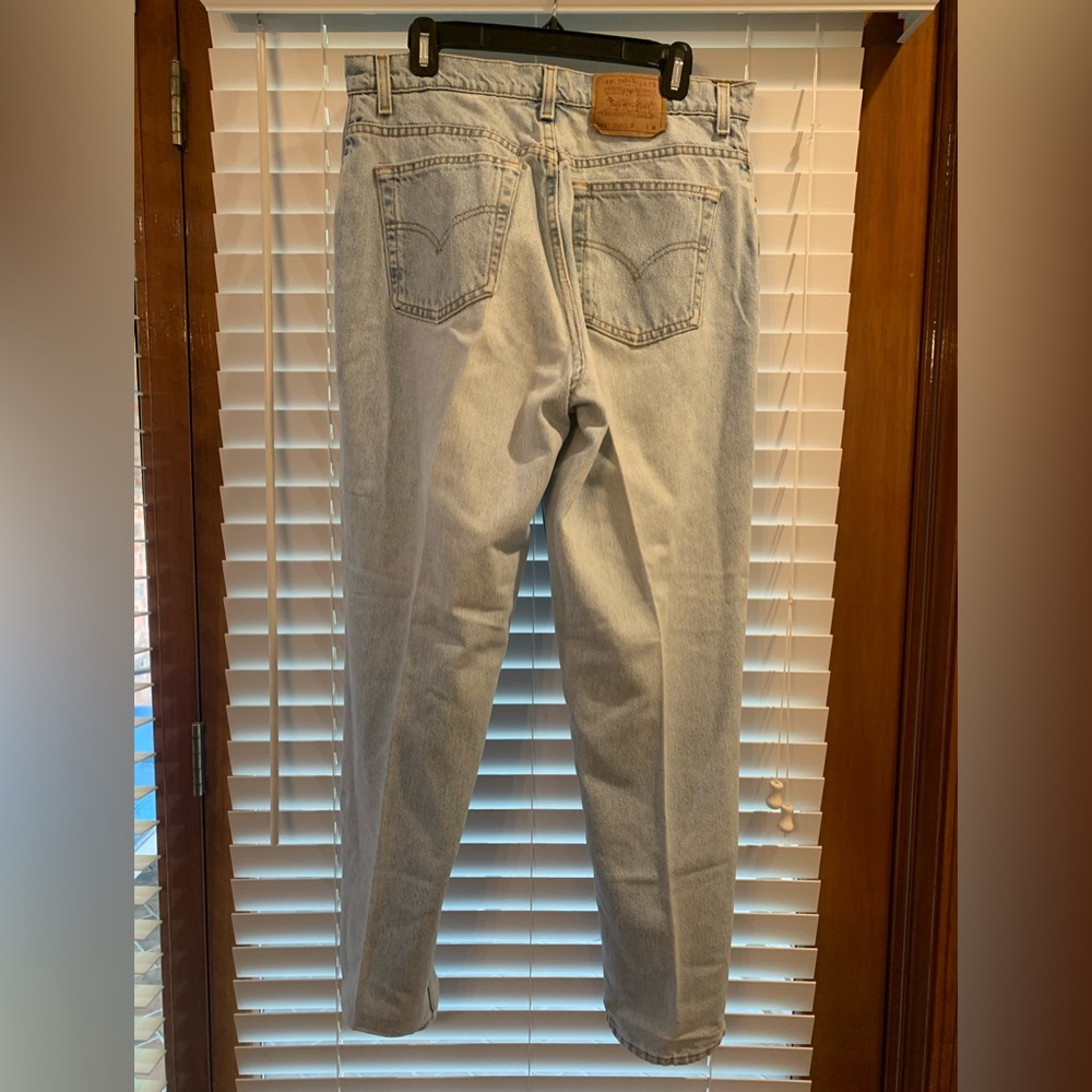 1995 vintage Levi’s 551 Relaxed Tapered Leg Womens Jeans USA Made Sz 16 M - Picture 2 of 9